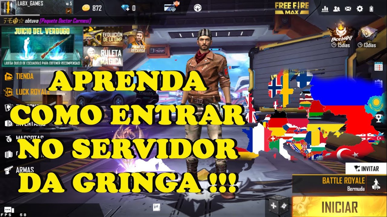 COMO CRIAR CONTA NO SERVIDOR DA GRINGA NO FREE FIRE! RUMO AO GLOBAL NO  SERVIDOR AMÉRICA DO SUL! #EP0 