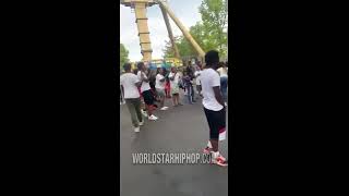 Chaos Breaks Out At Six Flags St  Louis Over Stolen Turkey Legs