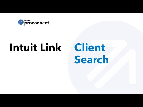 Intuit Link | Client search