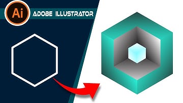 How to Design 3D Cube logo in Adobe Illustrator 🎨