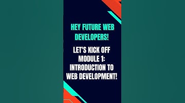 Web Development Basics in 30 Seconds! 💻 | Module 1 Explained #Shorts