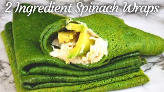 2 Ingredient Keto Spinach Wraps | Zero Carb | Dairy-Free | Gluten-Free screenshot 1