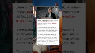 Yusril Sebut UU Peradilan Militer Harus di Ubah #news #berita terkini #fypシ゚viral