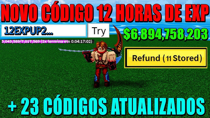 codigo de xp blox fruits 24 horas