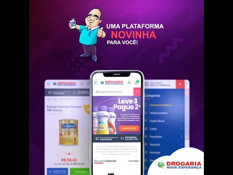 Nova versão mobile da Drogaria Nova Esperança