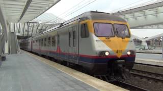 NMBS/SNCB 415 vertrekt uit Liège Guillemins (20160625)