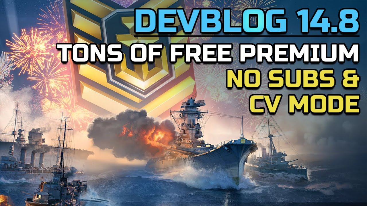 World of Warships Just Got Better!  Tons of Free Premium, No Subs & CV Mode, and So Much More!
