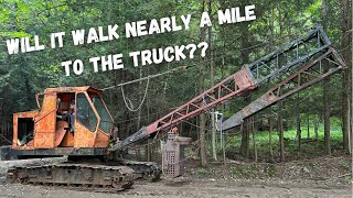 Rescuing an old Dragline Abandoned in the woods 20+ years.