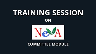 CPMU NeVA Training | Committee Module | Part 1 screenshot 5