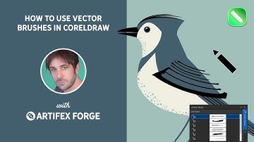 How to Use CorelDRAW Vector Brushes | Artistic Media Tool Tutorial
