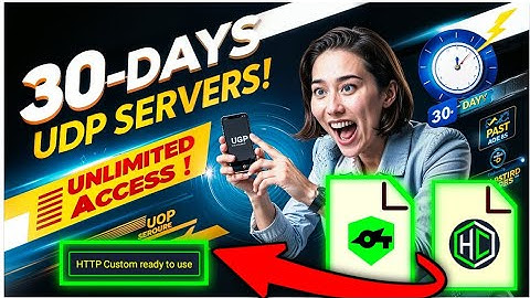 How to create 30 days UDP config