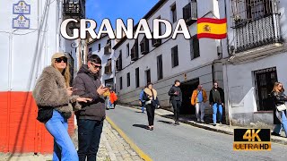 🔥 SO BEAUTIFUL 😍 Step by step visit GRANADA, Spain 🇪🇦 4K