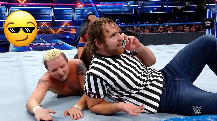 Dean Ambrose Special Guest Referee |  AJ Styles vs James Ellsworth | WWE Ustad