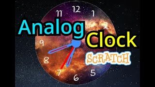 Scratch Tutorial | Scratch Analog Clock | Scratch how to make a clock