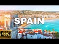 FLYING OVER SPAIN (4K UHD) - AMAZING BEAUTIFUL SCENERY &amp; RELAXING MUSIC