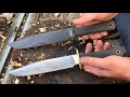 Cold steel trailmaster vs mtech 151 chopping and comparison