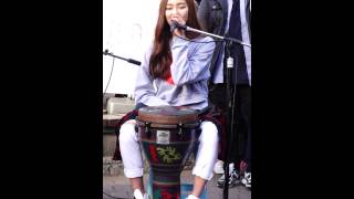 20150322 CLC(예은) 홍대 버스킹 공연 02