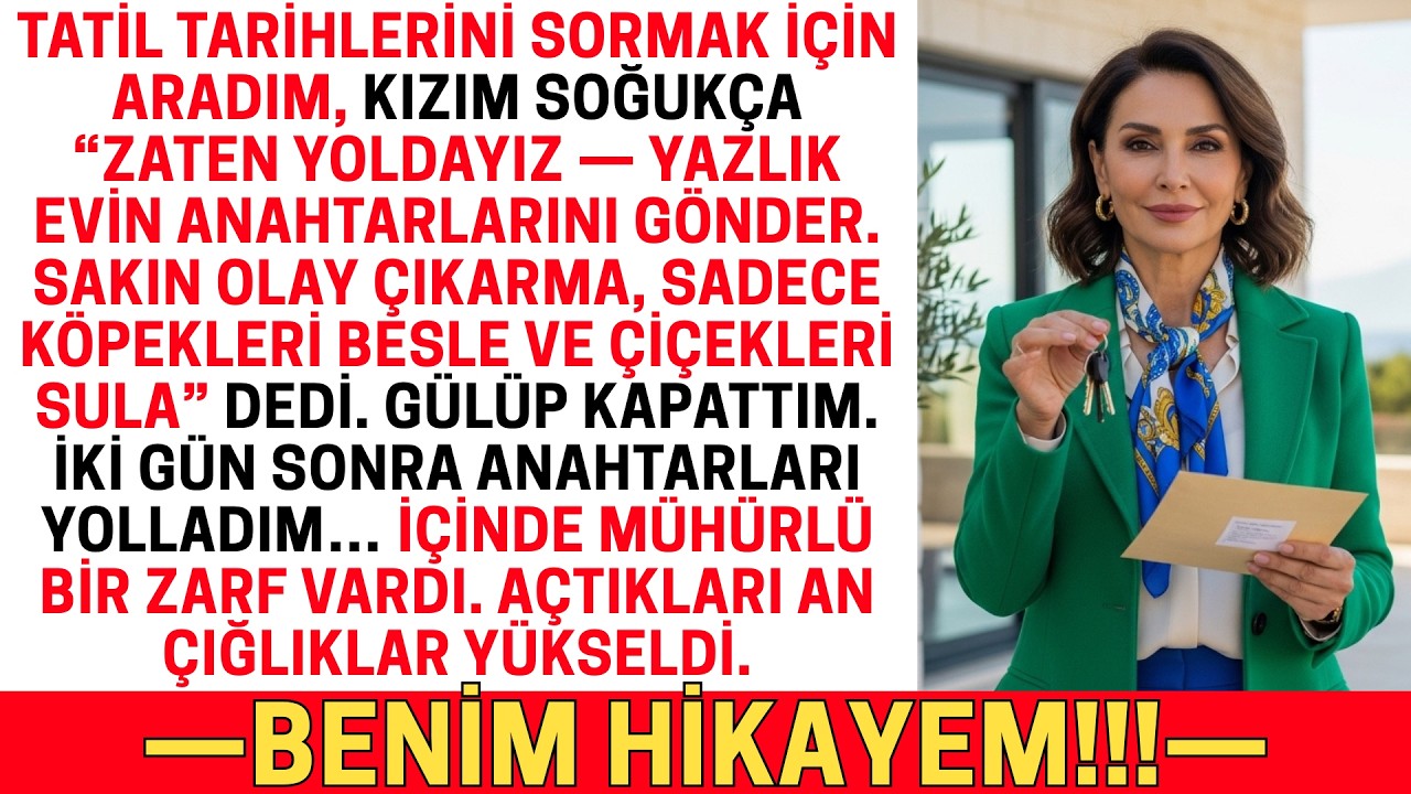 KIZIM BENİ TATİLDEN DIŞLADI VE YAZLIK EVİMİ İSTEDİ — GÖNDERDİĞİM ZARF ONU ÇIĞLIK ATTIRDI