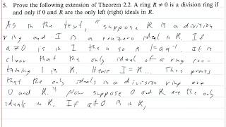 Jacobson Section 2.5 Exercise 5