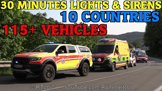 [~115 vehicles] International EMS &amp; Police Parade with lights &amp; sirens - Rallye Rejviz 2023, Czechia