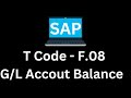 GL Account balance | F.08