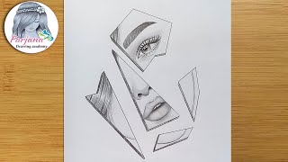 Sad Girl Face In Broken Mirror Pencil Sketch For Beginners How To Draw A Girl Step By Step Youtube Sad Girl Face In Broken Mirror Pencil Sketch For Beginners How To Draw A Girl Step By Step Youtube