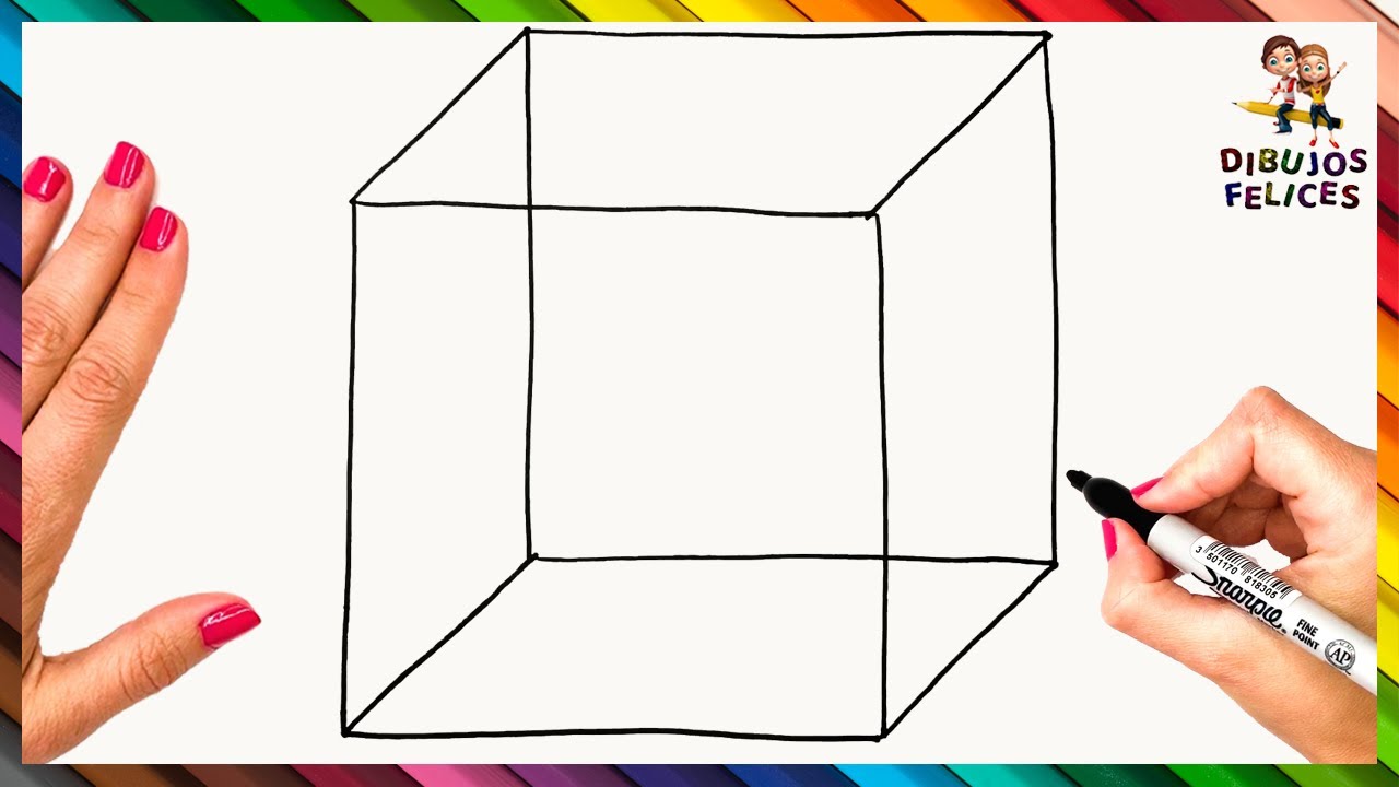 Cómo Hacer Un Cuadrado Cómo Dibujar Un Cubo 3D Paso a Paso 🧊 Dibujo de Cubo Cuadrado - YouTube