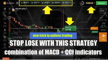 STOP LOSE WITH THIS STRATEGY - combination of MACD + CCI indicators -   iq options trading