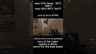 testing temps and games on my old laptop
