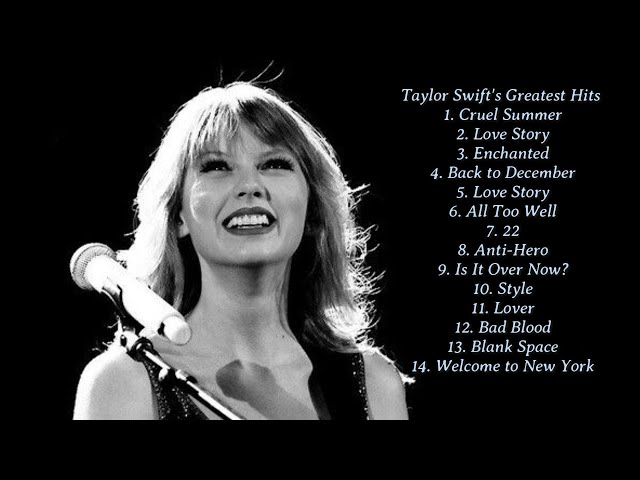 Taylor Swift's Greatest Hits | Non-stop Playlist class=