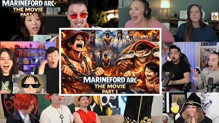 [ One Piece ]“ Marineford Arc The Movie – Part 1” 🎬🔥 |Reaction Mashup| One Piece 