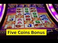 Buffalo ascension slot five coins bonus aristocrat game