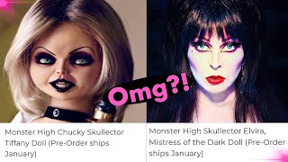 🎀💀MONSTER HIGH💀🎀| NEWS ❗️| Skullector 2023 DOLLS, Bride of Chucky Tiffany & Elvira  Confirmed!🔥