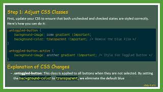Customizing ToggleButton Colors in React-Bootstrap