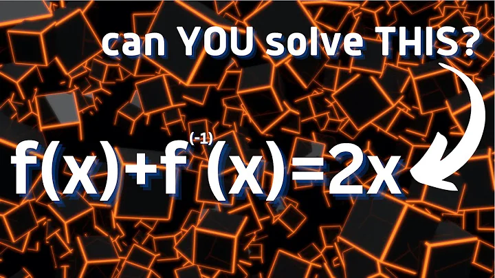 a fun functional equation with an inverse twist