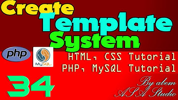 Create Template System, 34, Left Navigation Table and CSS Button, PHP, MySQL, CSS Tutorial Series