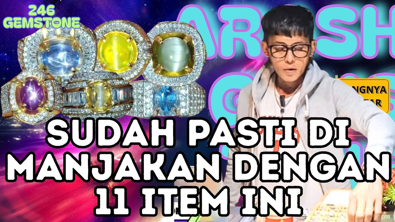 Waw ini sangat menarik, Ada Fenomena unik dalam 1 Batu 😍 || 11 PCS || ARASH GEMSTONE || 246