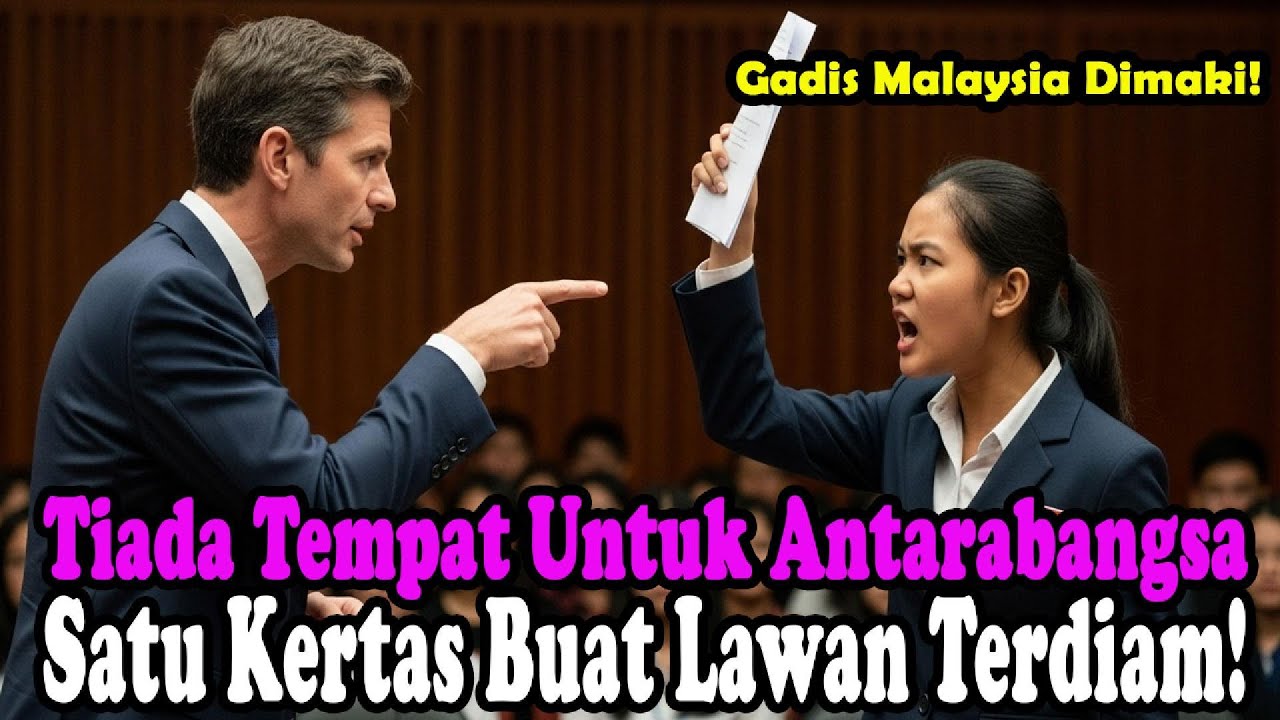 Hanya Dengan Sekeping Kertas, Pelajar M'sia Buat England Terdiam & Tarik Diri!