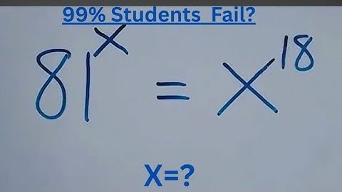 This Math Method Confuses Many Students | Solve Exponential Problem Without Logs