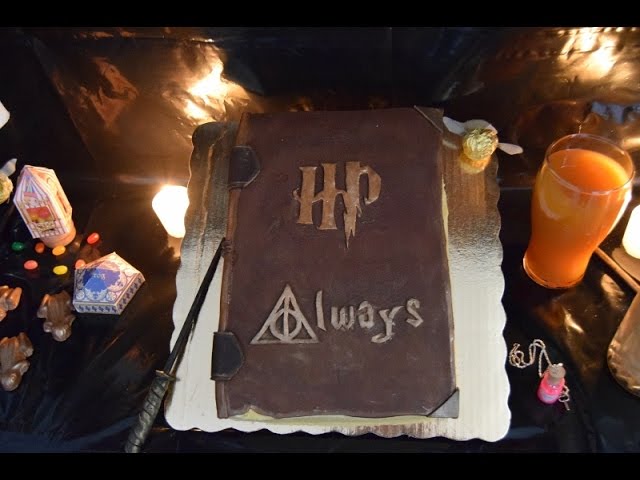 Pastel de libro Harry Potter y otros trucos - YouTube