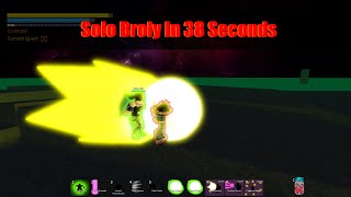 Solo Broly in 38 Seconds | DBZ Final Stand