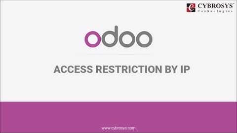 User Access Restriction by IP in Odoo