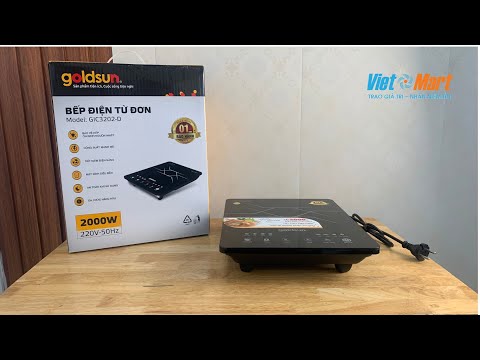 BẾP ĐIỆN TỪ ĐƠN GOLDSUN GIC3202-D: Việt Mart Review và Hướng dẫn sử dụng.