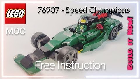 76907 FREE LEGO MOC | Formula Racing Car | Formula Aston Martin AMR21 | Free Instruction | B-Model