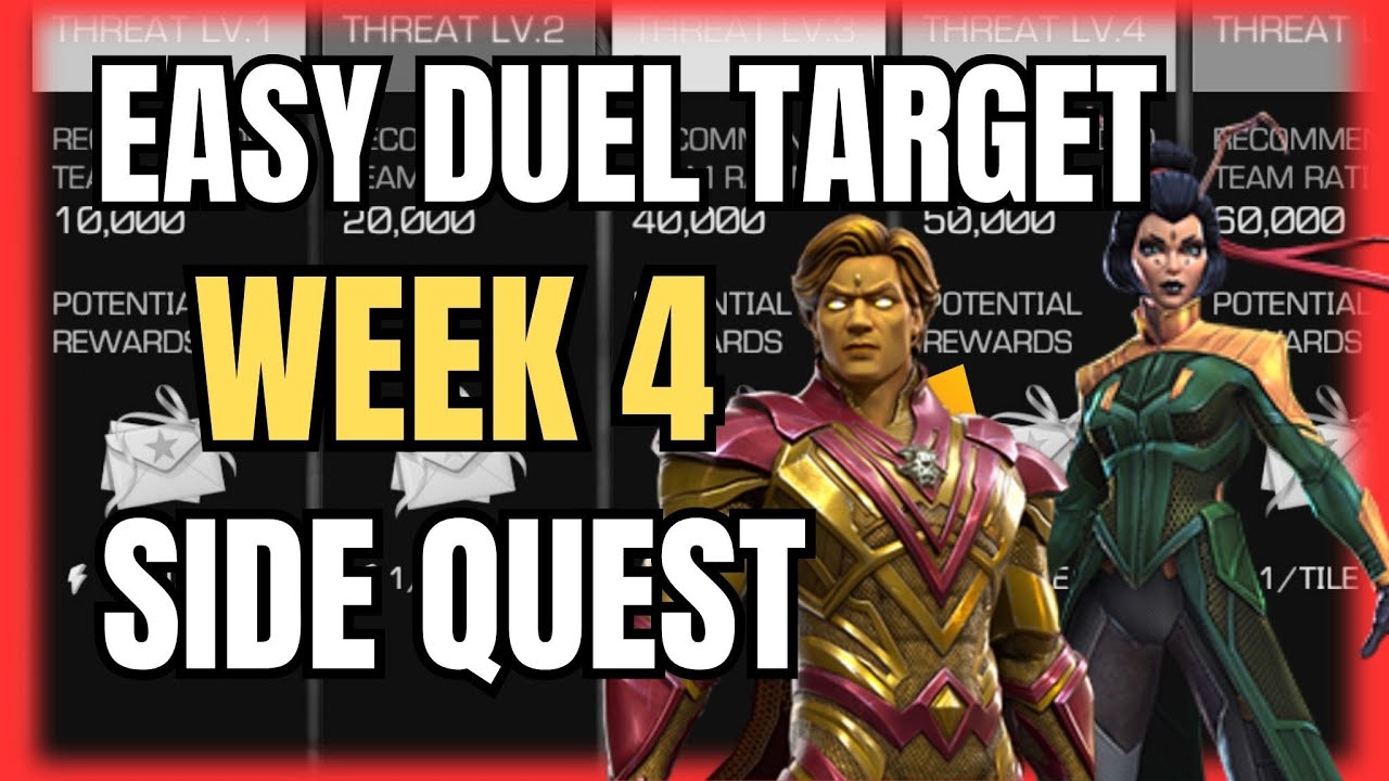 Mcoc New December SQ Week 4 Easy Duel Target Marvel contest of