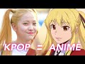 Kpop idols as anime characters