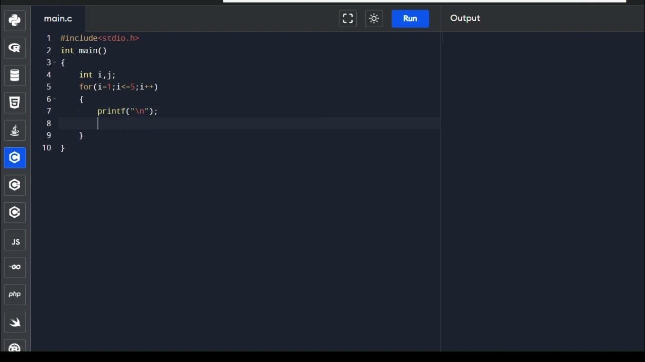 How to draw the pattern in c programming #coding#c - YouTube