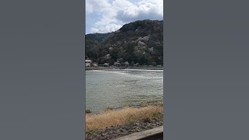 Katsura River and Togetsukyo Bridge, Arashiyama, Kyoto, Japan, April 2024