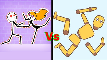 Satisfying Mobile Games RAGDOLL BREAK vs THROUGH THE WALL - ( Android iOS ) Funny Stickman Gameplay