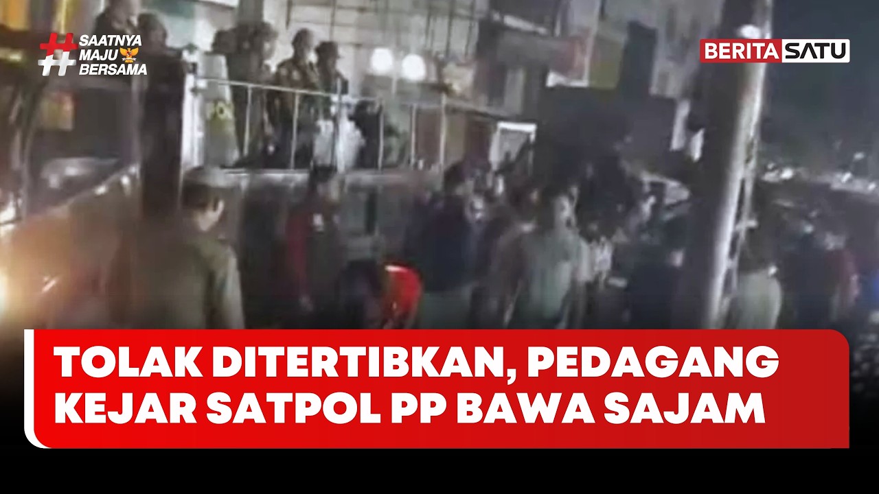 Tolak Ditertibkan, Pedagang Kejar Satpol PP Bawa Senjata Tajam #beritasatu